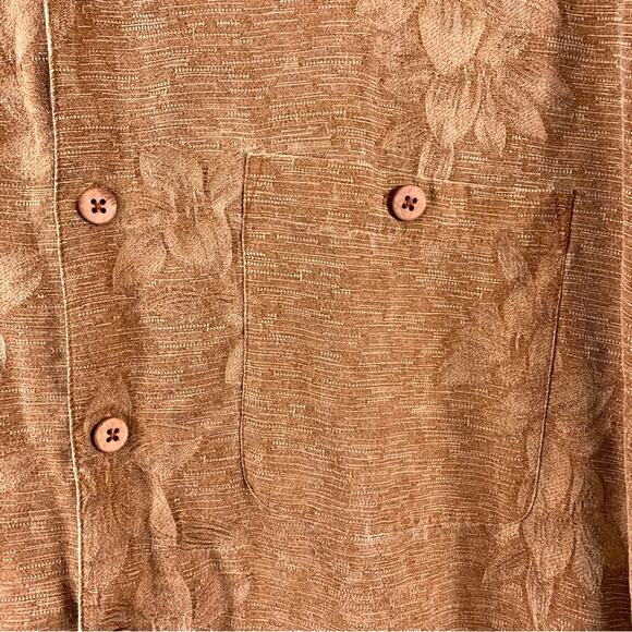 Island Republic Men 100% Silk Floral Button Shirt Sz XXL Coral‎ Tropical Resort - Picture 4 of 11